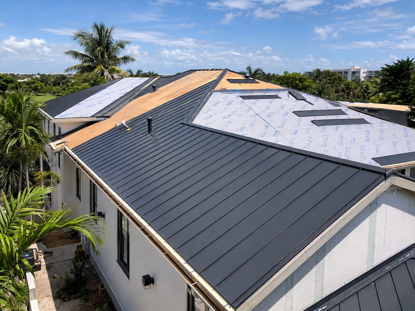 Metal roof replacement in Miami, FL